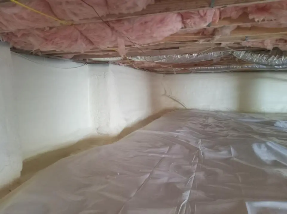 Crawl space encapsulation with closed-cell spray foam for Attic Insulation in Park Ridge
